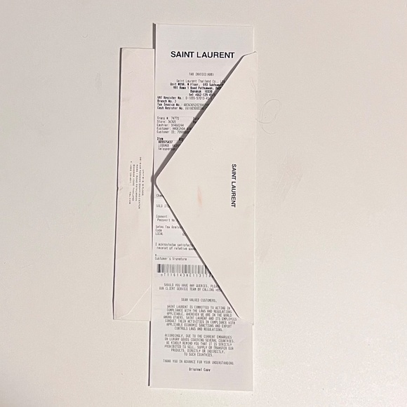 SAINT LAURENT GAUCHE  TOTE BAG IN SMOOTH LEATHER - Picture 5 of 5